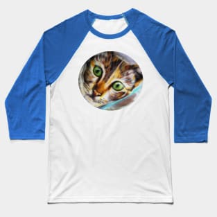 Beautiful Calico Cat Baseball T-Shirt